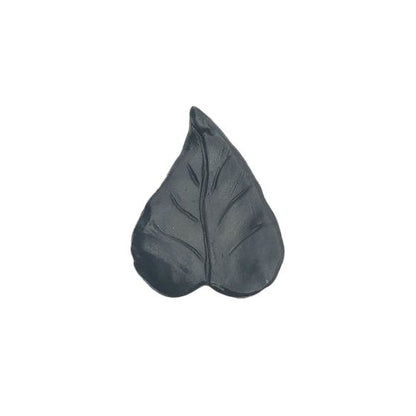 Matte Black Realistic Leaf Cabinet Knob