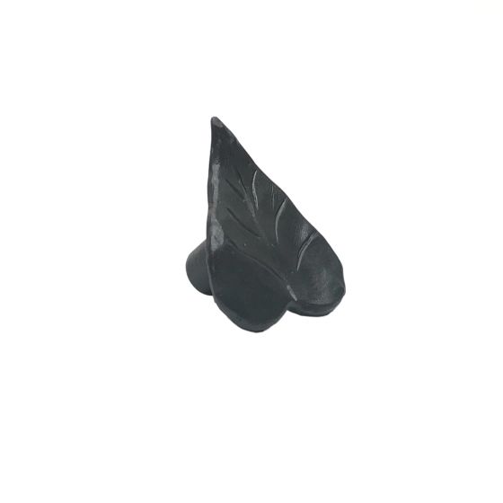 Matte Black Realistic Leaf Cabinet Knob