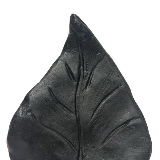 Matte Black Realistic Leaf Cabinet Knob