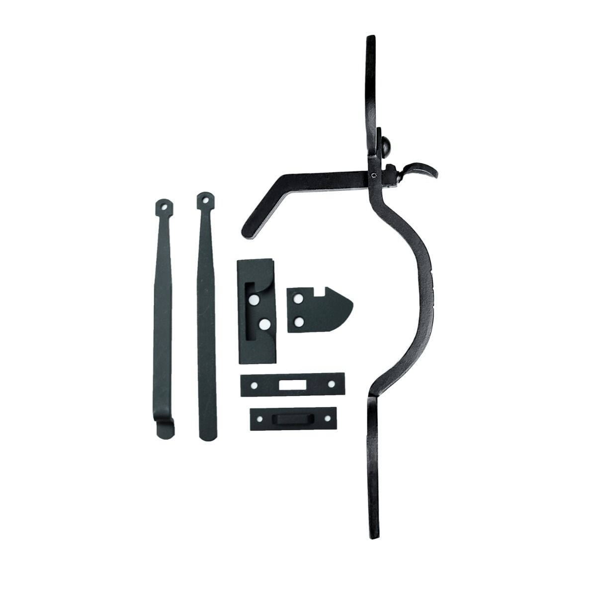 Forged Heart Thumb Latch Set