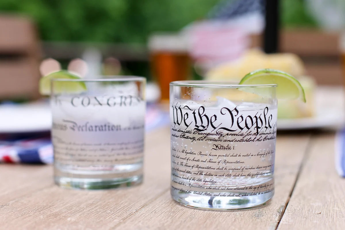 Constitution Rocks Glass
