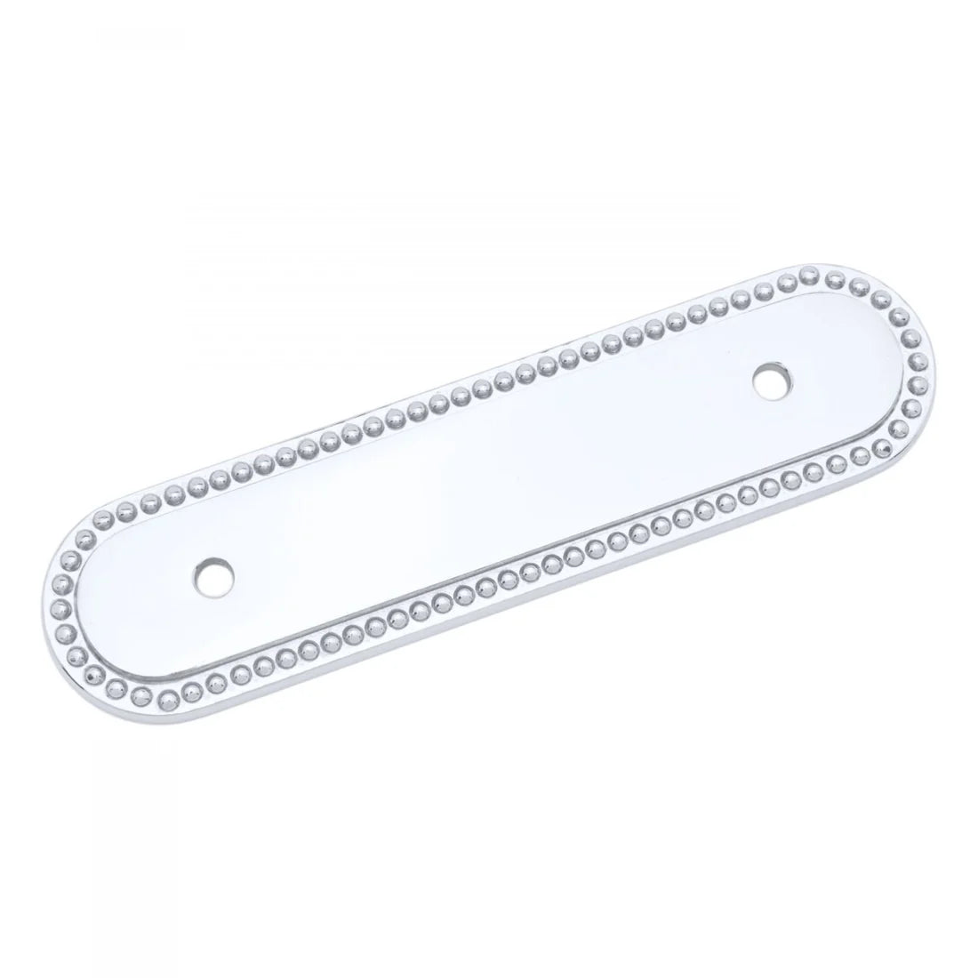 3" Beaded Oblong Pull Backplate