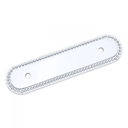 3" Beaded Oblong Pull Backplate