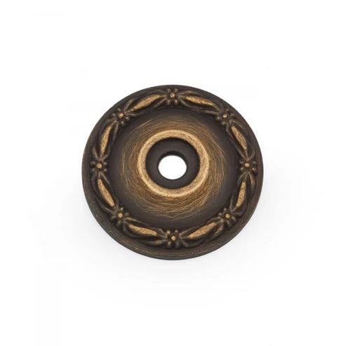 Flat Deco Leaf Knob Backplate
