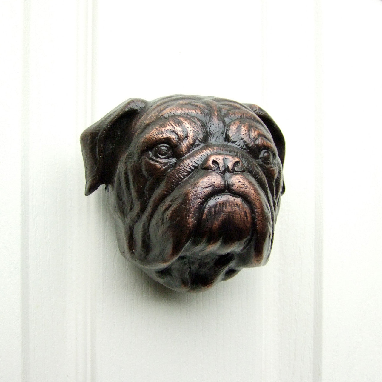 Michael Healy Bulldog Door Knocker Bronze