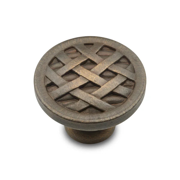 Crisscross Ribbon Knob - Large