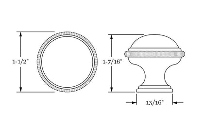 Coin Knob 1.5"