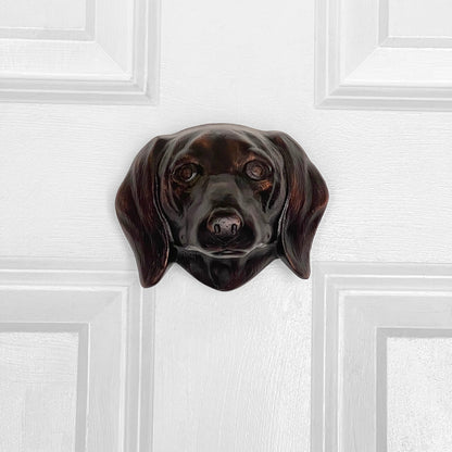 Michael Healy Dachshund Door Knocker Bronze