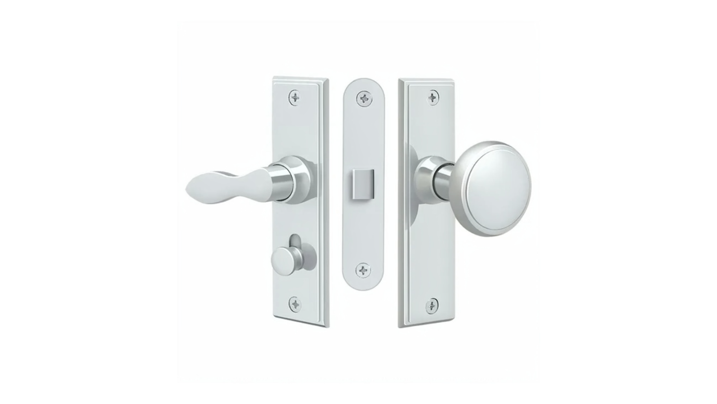 Screen Door Lock, Square, Mortise Lock