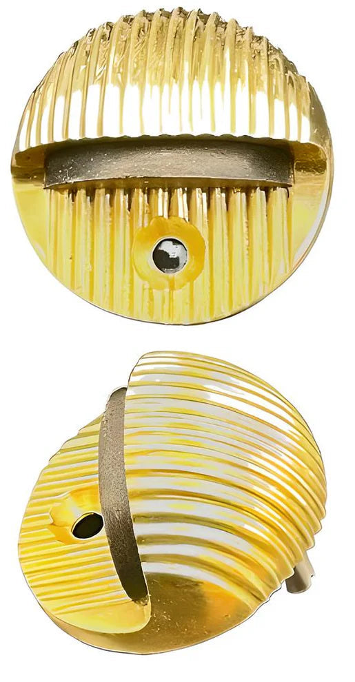 Dome Floor Door Stop with Fluting