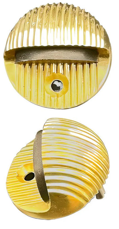 Dome Floor Door Stop with Fluting