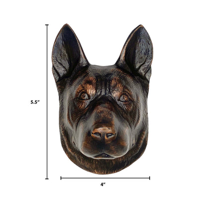 Michael Healy German Shepherd Door Knocker Bronze