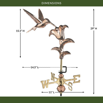 Hummingbird Cottage Weathervane