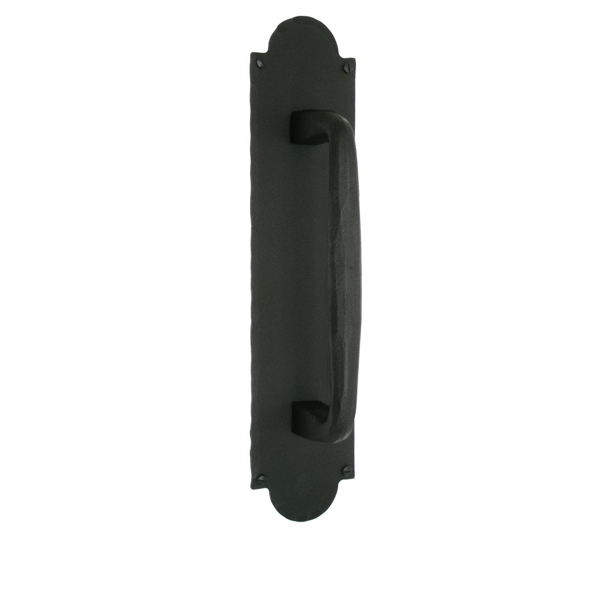 Large Iron Art Square End Door Pull & Back Plate