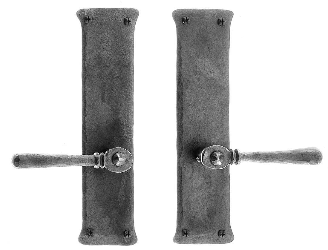 Greenwich Double Straight Lever Dummy Set, Black