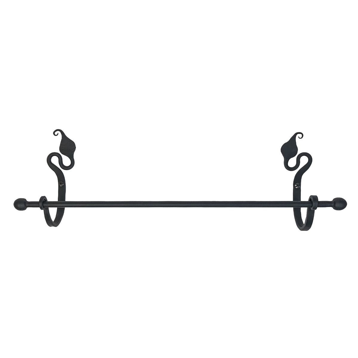 Forged Leaf 16" Fancy Towel Bar
