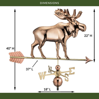 Moose Weathervane with Arrow