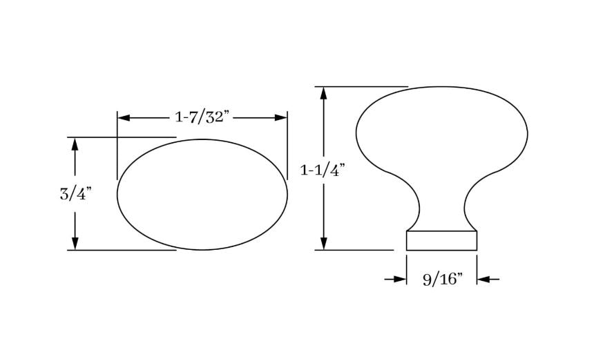 Classic Oval Knob