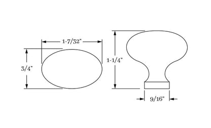 Classic Oval Knob