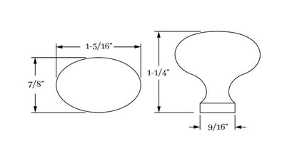Classic Oval Knob