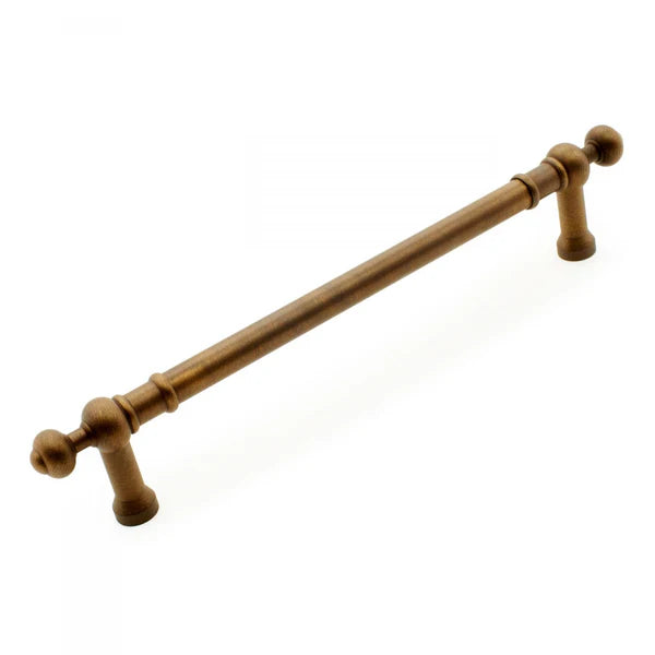 Plain Appliance Pull with Decorative Ends 12"