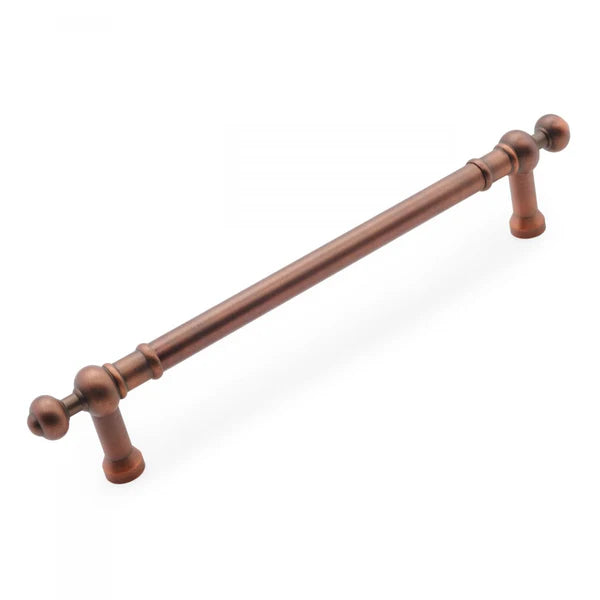 Plain Appliance Pull with Decorative Ends 12"