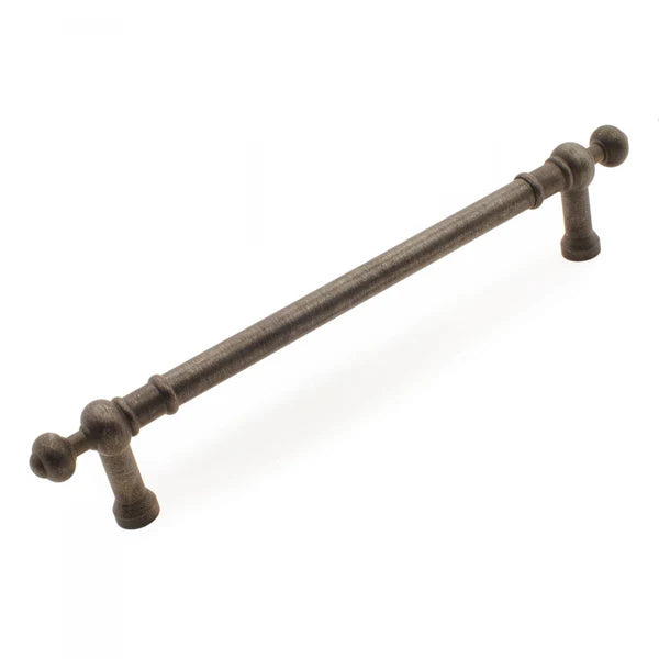 Plain Appliance Pull with Decorative Ends 12"