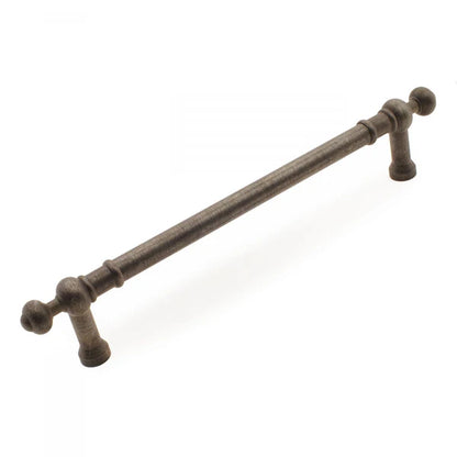 Plain Appliance Pull with Decorative Ends 12"