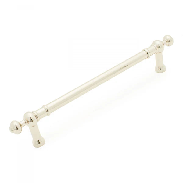 Plain Appliance Pull with Decorative Ends 12"