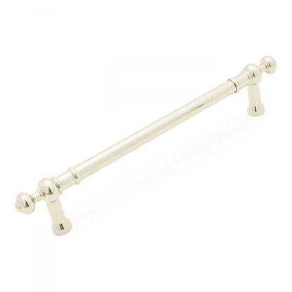 Plain Appliance Pull with Decorative Ends 12"