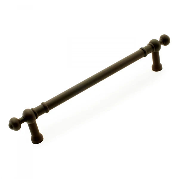 Plain Appliance Pull with Decorative Ends 12"