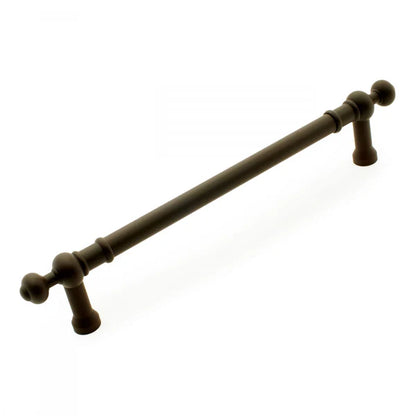 Plain Appliance Pull with Decorative Ends 12"
