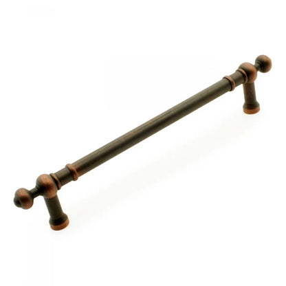 Plain Appliance Pull with Decorative Ends 12"