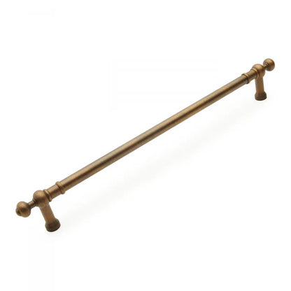 Plain Appliance Pull with Decorative Ends 18"