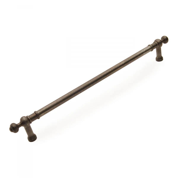 Plain Appliance Pull with Decorative Ends 18"