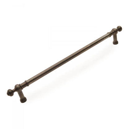 Plain Appliance Pull with Decorative Ends 18"
