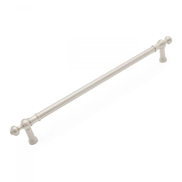 Plain Appliance Pull with Decorative Ends 18"
