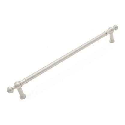 Plain Appliance Pull with Decorative Ends 18"