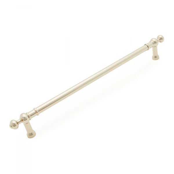 Plain Appliance Pull with Decorative Ends 18"