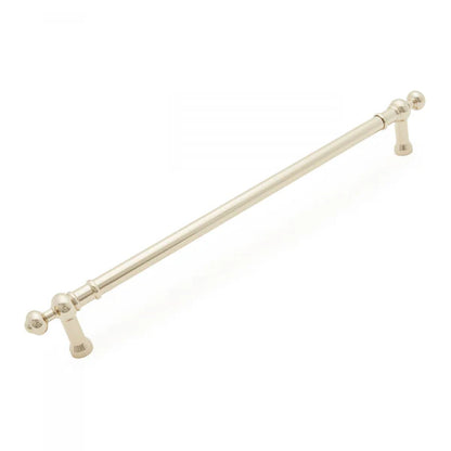 Plain Appliance Pull with Decorative Ends 18"