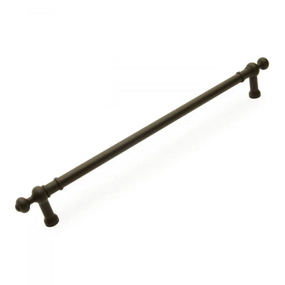 Plain Appliance Pull with Decorative Ends 18"