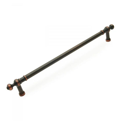 Plain Appliance Pull with Decorative Ends 18"