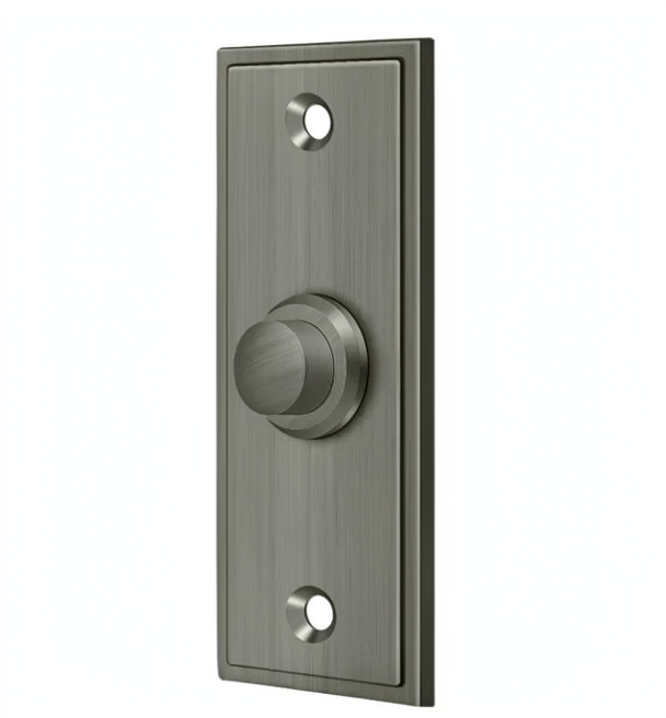 Door Bell Button, Rectangular Contemporary