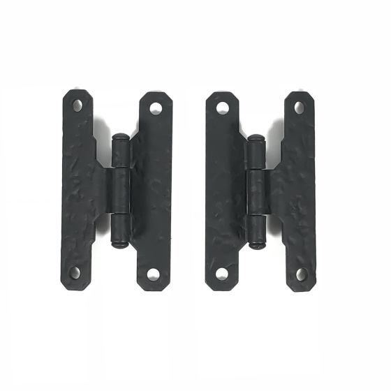 3" Offset Cabinet H Hinge, Rough, Pair