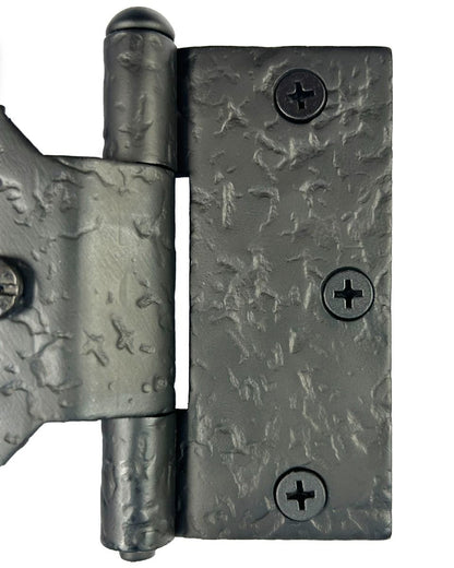 7" L Half Surface Hinge, Pair
