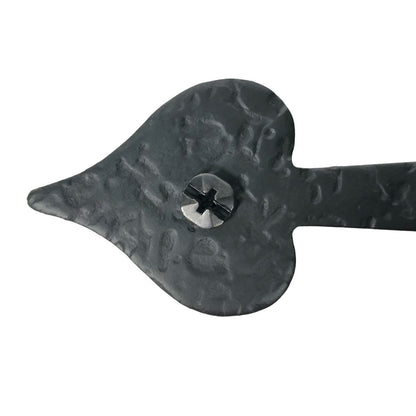 8-3/4" Decorative Rough Heart Strap