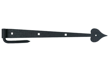 17" Rough Heart Gate Hinge with Carriage Bolts & Pintle
