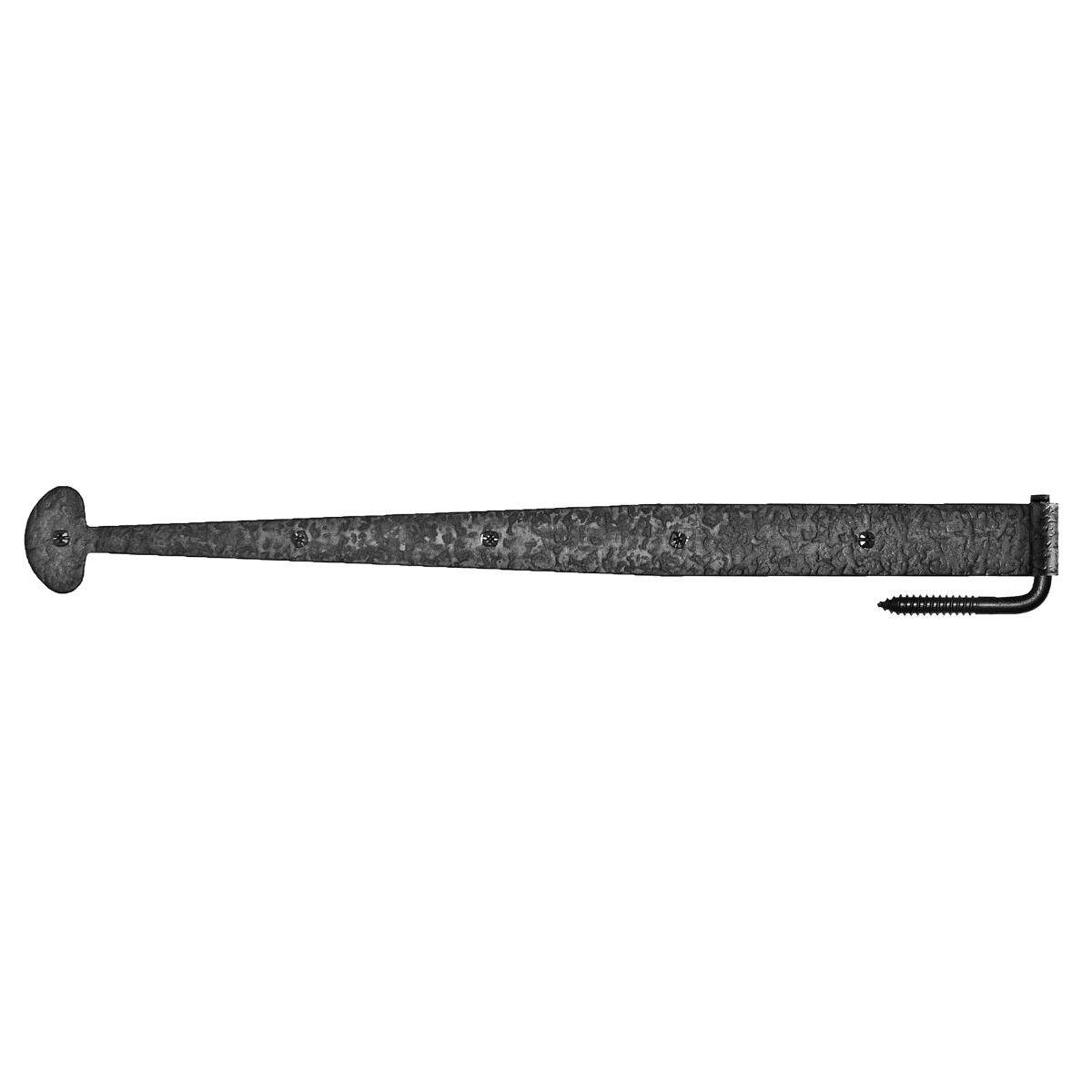 Forged Double Bean Door Pull with Thumb Piece