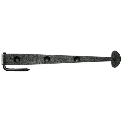 15-5/8" Rough Bean Gate Strap Hinge with Carriage Bolts & Pintle