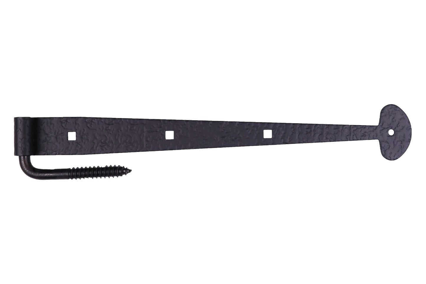 15-5/8" Rough Bean Gate Strap Hinge with Carriage Bolts & Pintle
